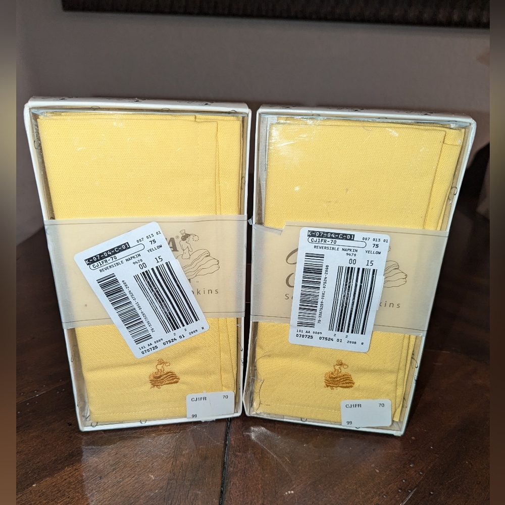 Fiesta Logo Cloth Napkins 2 Boxes New In Box